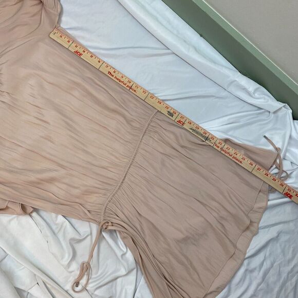 RAMY BROOK Silk Dress Sz M Pink Long Sleeve Romantic Flowy Sheer Coquette Boho - Picture 14 of 16